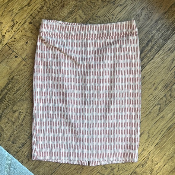Loft Woven Pencil Skirt Mauve Pink Stretchy 2 - Picture 1 of 9